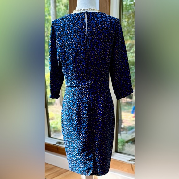 BODEN dress US 8 midi length print tailored fitted sheath dress - Picture 4 of 11